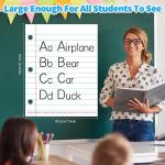 Giant Magnetic Notebook Paper,Dry Erase Handwriting Lined White Board Paper Teaching Supplies Chart Paper for Teacher Essentials Homeschool Elementary Classroom Must Haves, 21.7”x 17"
