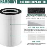 P200S/G200S Filter Replcement, Compatible with G200S/G200 and P200S/P200 Pro Air Purifier, 3-in-1 H13 True HEPA and Pre-Filter, 2 Pack