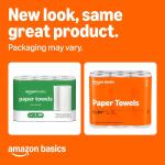 Basics 2-Ply Flex-Sheets Paper Towels, 12 Basics Rolls = 40 Regular Rolls, Everyday Value with 150 Sheets per Roll, Packaging May Vary
