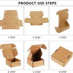 25 Pack Small Shipping Boxes - Corrugated Cardboard Mailers, Gift & Craft Packing, Jewelry Shipping (4" x 4" x 2")