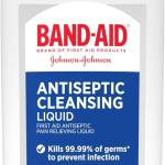 Band-Aid Brand Antiseptic Cleansing Foam for Kids, First Aid Antiseptic Foam Kills Germs to Prevent Infection, with Benzalkonium Cl Wound Antiseptic & Aloe, No Sting, 2.3 fl. oz
