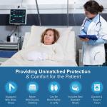 Medical Double Security Mitts - One Size Fits All Hand Restraint Gloves for Elderly & Medical Procedures -Me With Extra Pding for Comfort & Protection - Includes Bed Restraints - 2 Gloves