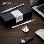 Metal Gravity Spinner Pen – Crafted with Japanese Precision, Anodized for a Sleek Metallic Finish – Relieves Stress & Sparks Creativity – Elegant Gift for Professionals and Gruates (Silver)