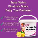 Capture Carpet & Rug Dry Cleaner w/Resealable lid - Home, Car, Dogs & Cats Pet Carpet Cleaner Solution - Strength Odor Eliminator, Stains Spot Remover, Non Liquid & No Harsh Chemical (4 Pound)