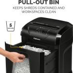 Fellowes Powershred 12 Sheet Cross-Cut Paper Home Office Paper Shredder, 19.50" H x 9.69" W x 13.44" D