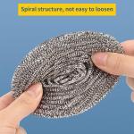 6Pcs Steel Wool Scrubbers - Flexible Scrubber Ps for Cleaning Dishes, Pots, Pans, Grills and Sinks