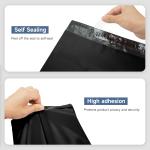 KKBESTPACK 100 Pcs 12x15.5 Poly Mailer Envelopes Shipping Bags Self hesive Waterproof Bags (Black), 12 x 15.5