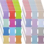 192 Pcs Sticky Index Tabs, 24 Colors Writable Page Markers Tabs Blank Monthly Tab Double Sided Book Sticky Notes Flags Self hesive Planner Stickers for Labeling Classifying Planning