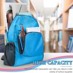 Reginary 24 Pcs Backpack 17" Backpacks Foldable Lightweight Bookbags Student Outdoor Travel School Book Bag with Storage Bag (Blue)