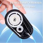 Basketball-Shaped White Correction Tape, 39.37ft Each, 4-Count Pack, Easy to use, Dry Instantly, Clean and Tear-Resistant Tape Office or School Supplies, Red, Yellow, Green, Black