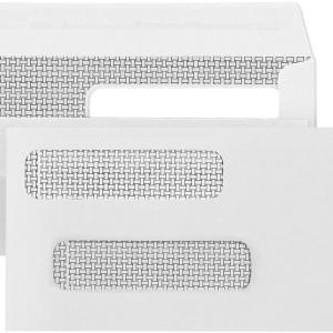 500 No. 8 Flip and Seal Double Window Security Check Envelopes - Designed for Quickbooks Printed Checks - Number 8 Size 3 5/8 Inch x 8 11/16 Inch