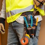 Klein Tools 5240 Tool Pouch, Tresman Pro Maintenance Tool Pouch with 9 Pockets, Tape Thong, 2-Inch Tunnel Loop, Great Electrician Holster