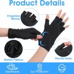 TIESOME 4 Pairs Sun Protection Summer Gloves, Fingerless Driving Sun Gloves Half Finger Touchscreen for ult Woman Hand Protection Driving Outdoor Touchscreen Mittens
