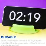 GoDonut – Phone Stand Original – Cell Phone Holder + Tablet Stand Desk Organizer – Compatible with Tablet, iPhone 17 16 15 14 Pro Max, Android & Most Smartphones - Red