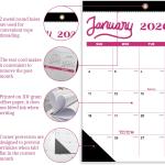 Desk Calendar 2026, Wall Calendar 2026-2027 Large Size 17" X 12" Covers January 2026 to June 2027, Pink Cute Desktop Monthly Calendar for Home Classroom School or Teacher Gifts & Office Supplies