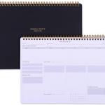 Weekly Acemic Planner for Student - 54 Weeks Spiral Dashboard Desk P Is The Perfect Organizer for Managing Your School & Personal Life - Study Planner for Year Productivity