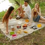 Collapsible Food Storage Containers with Lids, Small Silicone Snack Containers, Stackable Portion Control Containers, Mini Fridge Organizer, Microwave Freezer Dishwasher Safe, 6.5oz, 6 Pack