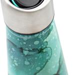 Insulated Water Bottle - On-The-Go Refillable Stainless Steel Water Bottles For ults, Reusable Thermos Travel Tumbler With Leak-proof Lid For Hot & Cold Beverages (17Oz. Bubbly Green)