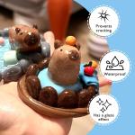 200ml Air Dry Clay Varnish，Air Dry Clay Sealant for Airdry Clay，Air Dry Clay Glaze Can Not Only Used to Prevent Clay Cracking, Scratches, and Wear,It Can Also Having a Glossy Glaze Effect (Gloss)