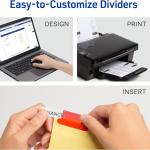 Avery 8-Tab Binder Dividers, Insertable Multicolor Big Tabs, 1 Set (11111)