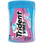 Trident Vibes Cotton Candy Sugar Free Chewing Gum, 40 Piece Bottle (Pack of 3)