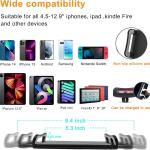 Tablet Stand Phone Holder for Bed,iP Holder for Desk, Heboard,Bedside,Table, Compatible with iPhone iP Kindle or Other 4.5-13" Screen Device