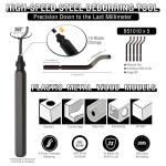 52-in-One 3D Printer Tools Kit, Professional 3D Printer Accessories & Maintenance Set for All FDM/SLA Printers, Deburring Tool, 3D Printer Nozzles, Scrapers, Files Set, PTFE Tube Cutter, Storage Bag