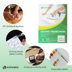 KOPAIBOS Freezer Paper Sheets for Quilting & Crafts - 8.5x11 Inches, 30 Sheets - Heavy Duty, Laser & Inkjet Printable Wax Paper for Quilters, Applique & Sewing Projects