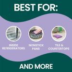 Scotch-Brite Clean & Rinse Non-Scratch Scrub Sponges – Dual-Sided Scrubber with Cloth Side for Wiping, Rinses Clean – 8 Sponges (4 Packs of 2) for Dishes, Countertops, Appliances & More