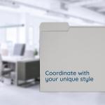 Blue Summit Supplies 100 White File Folders, 1/3 Cut Tab with Assorted Positions, Letter Size, White Paper Folders for Organizing and Easy File Storage, 100 Pack