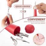 Gaillty Linocut Kit for Printmaking Including 12 Pcs 2'' x 2'', 6 Pcs 4'' x 6'', 2 6'' x 8'' Blocks, 2 Knives and 2 Rolls, Linoleum Blocks for Beginners Stamp Carving DIY Gift & Art Projects