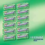 FREEDENT Peppermint Chewing Gum, 15 Stick (Pack of 12)