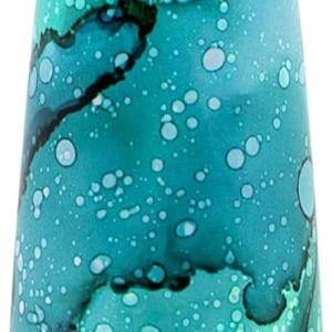 Insulated Water Bottle - On-The-Go Refillable Stainless Steel Water Bottles For ults, Reusable Thermos Travel Tumbler With Leak-proof Lid For Hot & Cold Beverages (17Oz. Bubbly Green)