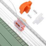 Firbon A4 Paper Cutter 12 Inch Titanium Straight Paper Trimmer with Side Ruler for Scrapbooking Craft, Paper, Coupon, Label, Cardstock (Morandi)