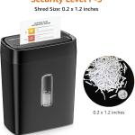 Basics Cross Cut Paper and Credit Card Shredder, 12 Sheet (New Model), Black