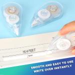 White Correction Tape - 12-Pack, 26.25 Feet Correction Tape, Essential for Office Supplies and School Supplies, writing supplies and correction supplies (Transparent)
