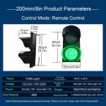 8-Inch LED Traffic Light - Industrial Dock Warning Signal, Automatic Color Change, 110V Stop Light for Enhanced Car & Pedestrian Safety, High Visibility Alert