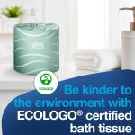 Tork Septic Safe Toilet Paper, White, 2-Ply 100% Recycled, Eco-Friendly, T24 Compatible 96 Rolls x 500 Sheets (TM1616S)