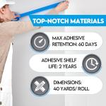 EDSRDRUS Thin Painters Tape 1/8, 1/4, 1/2，3/4，1 inch Width 40 Yard Painter Tape Paint Tape Masking Tape, for DIY, Crafts and Art Paint Big Projects