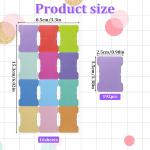 192 Pcs Sticky Index Tabs, 24 Colors Writable Page Markers Tabs Blank Monthly Tab Double Sided Book Sticky Notes Flags Self hesive Planner Stickers for Labeling Classifying Planning