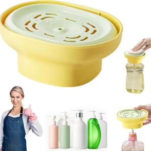 Detergent Presser, Laundry Detergent Dispenser One-Handed Press with Measured Dispensing, Fast-Dry Drip-Free Design, Universal for 99%+ Dish Soaps, For Kitchen Sink Countertop/Laundry Room