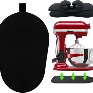 Sliding Mat for Kitchenaid Mixer, Mixer Mover Slider Mat P for Kitchenaid 5-8 Qt Bowl-Lift Stand Mixer, Appliance Mat for Pro600 Stand Mixer with 1 Kitchen Accessory, Kitchen Aid Mixer Accessories