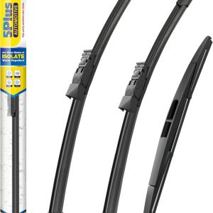 5 PLUS® Silicone Windshield Wiper Bles Replacement for 2024 2023 2022 2021 2020 2019 SUBARU Forester Wiper Bles(Set of 3),Automotive Replacement Windshield Wiper Bles-26"/17"/14"