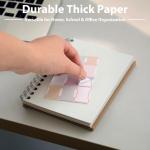 25 Sheets/300 Pieces Sticky Index Tabs Double Sided Post-it Flags Book Page Markers Tabs Self hesive Stickers Blank Monthly Tabs Writable Sticky Notes for Labeling (Morandi)