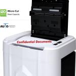 Aurora AU120MB 120-Sheet Auto Feed High Security Micro-Cut Paper Shredder / 30 Minutes (White/Black)