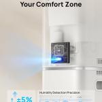 Dreo 11L Smart Humidifier Large Room 700 ft², 100H Cool Mist Air Humidifiers for Bedroom, Top-Fill Self-Cleaning Tank, 26dB, Auto Mode, Aroma Box, RGB Light, Remote & APP Control, Baby, Plant, Silver