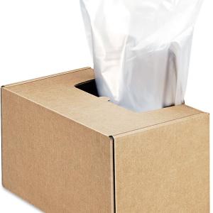 Fellowes Powershred Shredder for 2127/3140/3250/4250 Series 50 Bags & Ties (3604101), 50 Gallon, clear