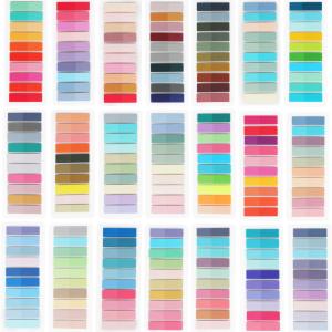 4200 Pcs Book Tabs for Annotating, Sticky Tabs Transparent Sticky Notes, Colorful Morandi Page Markers for Notebooks, Multi-Colored Writable and Repositionable Book Flags Strip