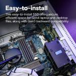 Crucial P310 500GB SSD, PCIe Gen4 NVMe M.2 2280, Up to 6,600MB/s, for Laptop, Desktop (PC), & Handheld Gaming Consoles, Includes Acronis Data Recovery Software, Solid State Drive - CT500P310SSD801