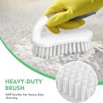 SetSail Scrub Brush, Heavy-Duty Scrub Brushes for Cleaning with Stiff Bristles Cleaning Brush for Shower, Bathroom, Carpet, Kitchen and Bathtub Scrubber - 2 Pack